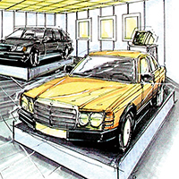 Illustration - Skizzen Messeplanung