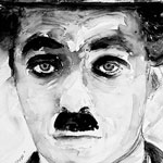 Portraitzeichnung Chaplin