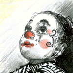 Portraitzeichnung Clown
