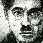 Portraitzeichnung Chaplin