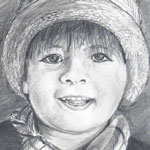 Portraitzeichnung Kind