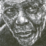 Portraitzeichnung Mandela